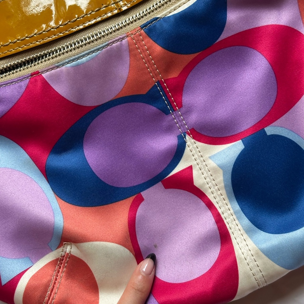 Vintage Coach Multicolor Shoulder Bag - Picture 7 of 11